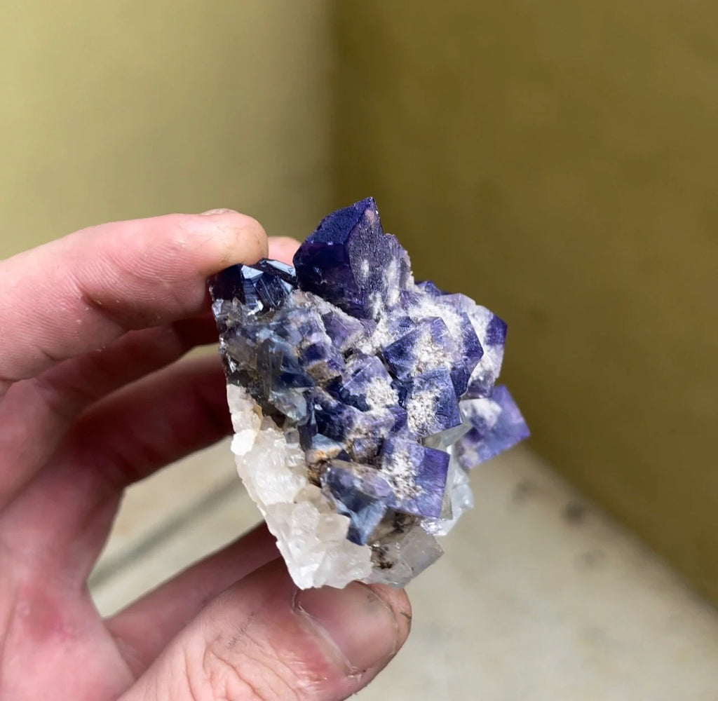 Color Changing Fluorite with Quartz | Rogerley Mine