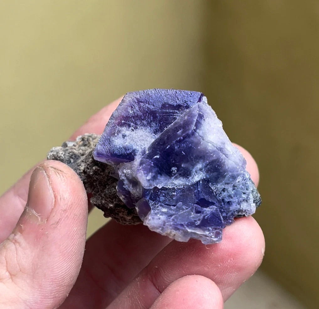 Color Changing Fluorite on Matrix | Rogerley Mine