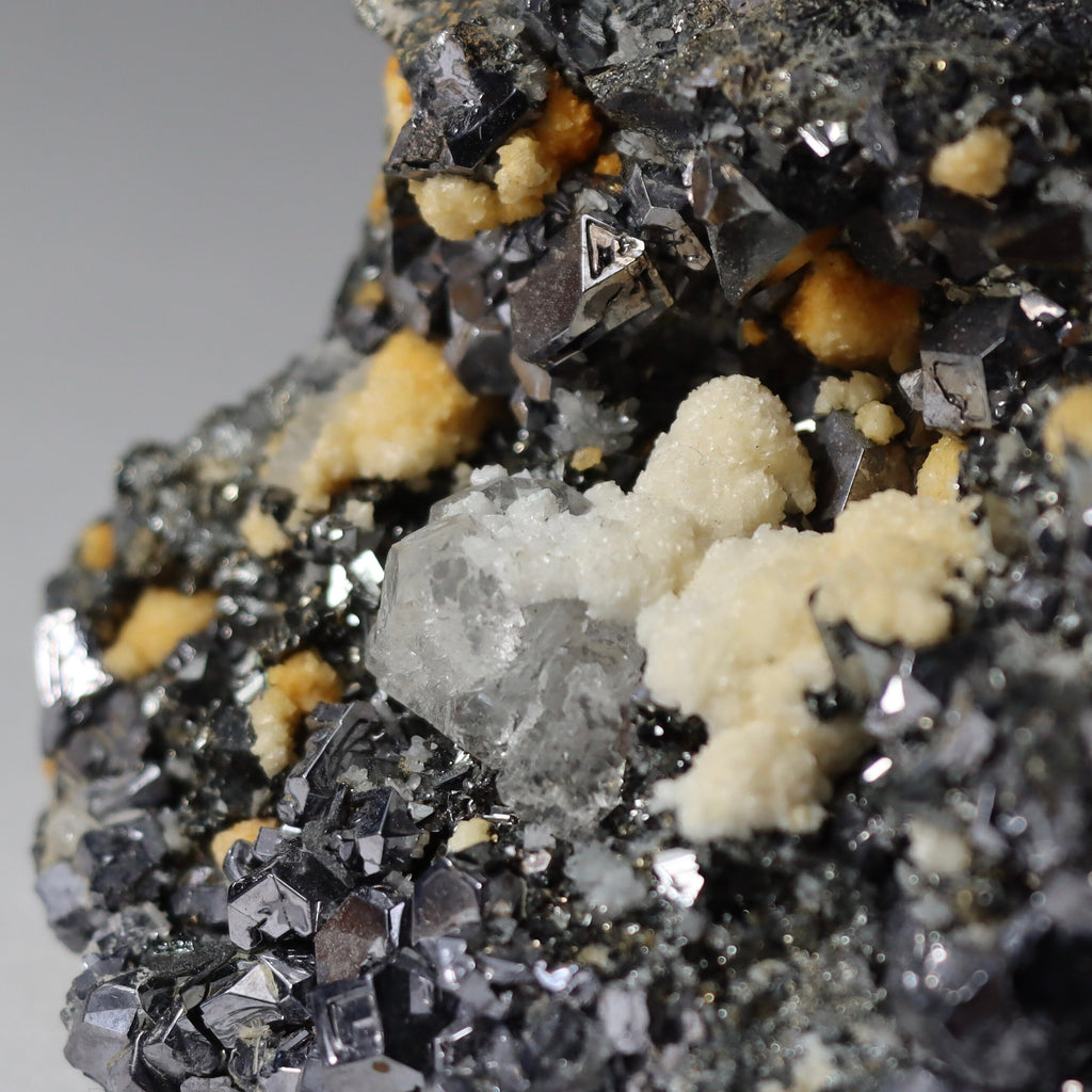 Clear Octahedral Fluorite with Tetrahedrite | Peru