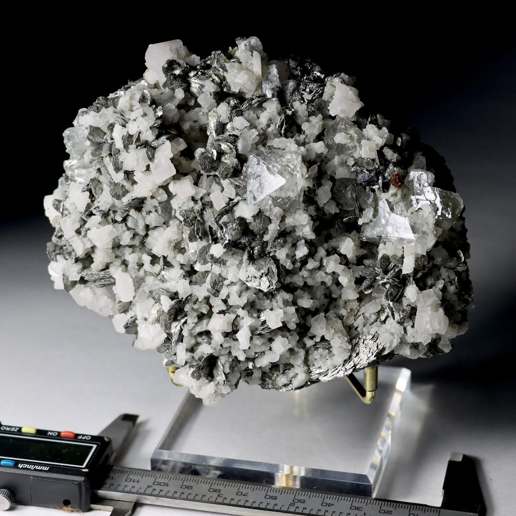 Fluorite with Arsenopyrite | Natural Fluorite Crystal Mineral Specimen