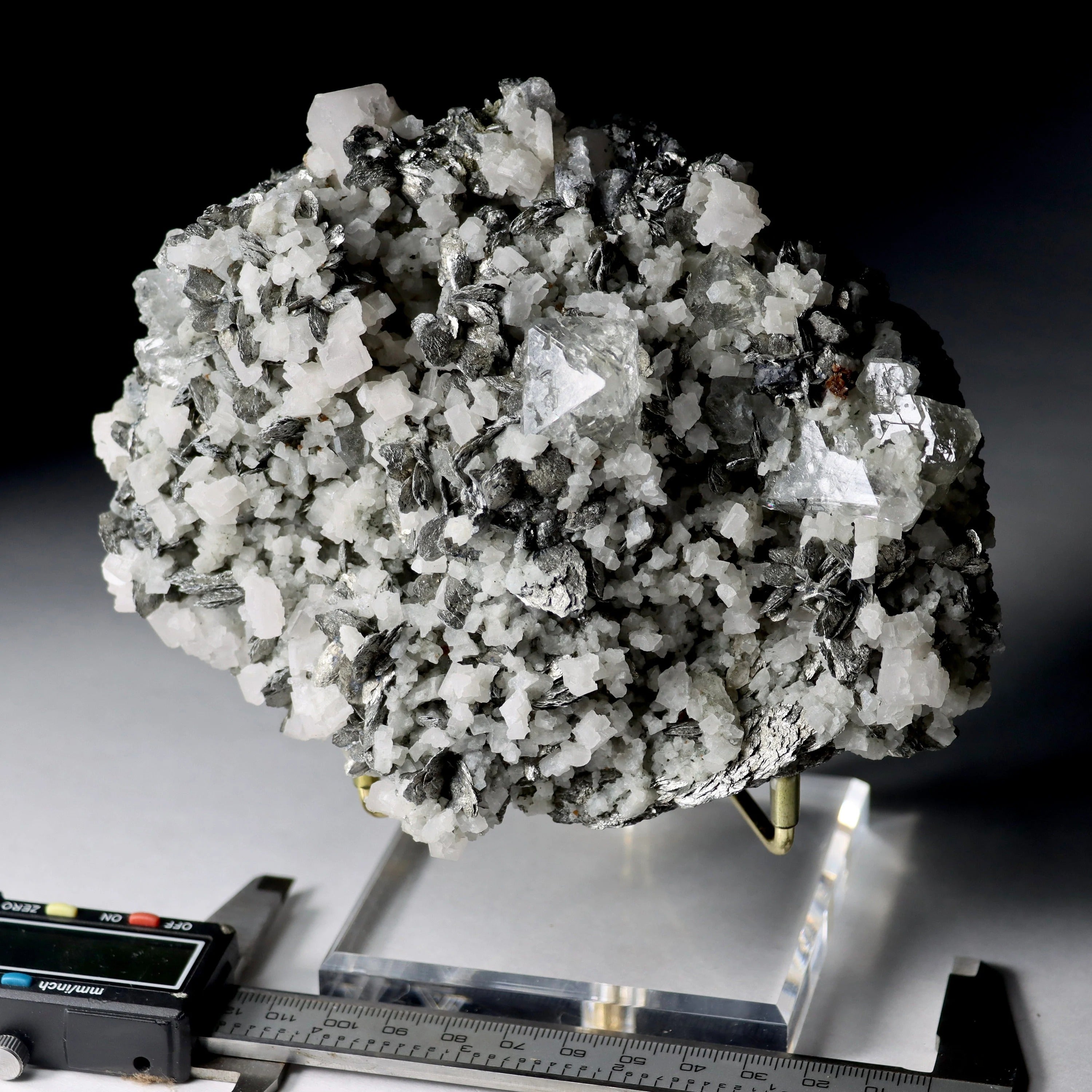 Fluorite with Arsenopyrite | Natural Fluorite Crystal Mineral Specimen