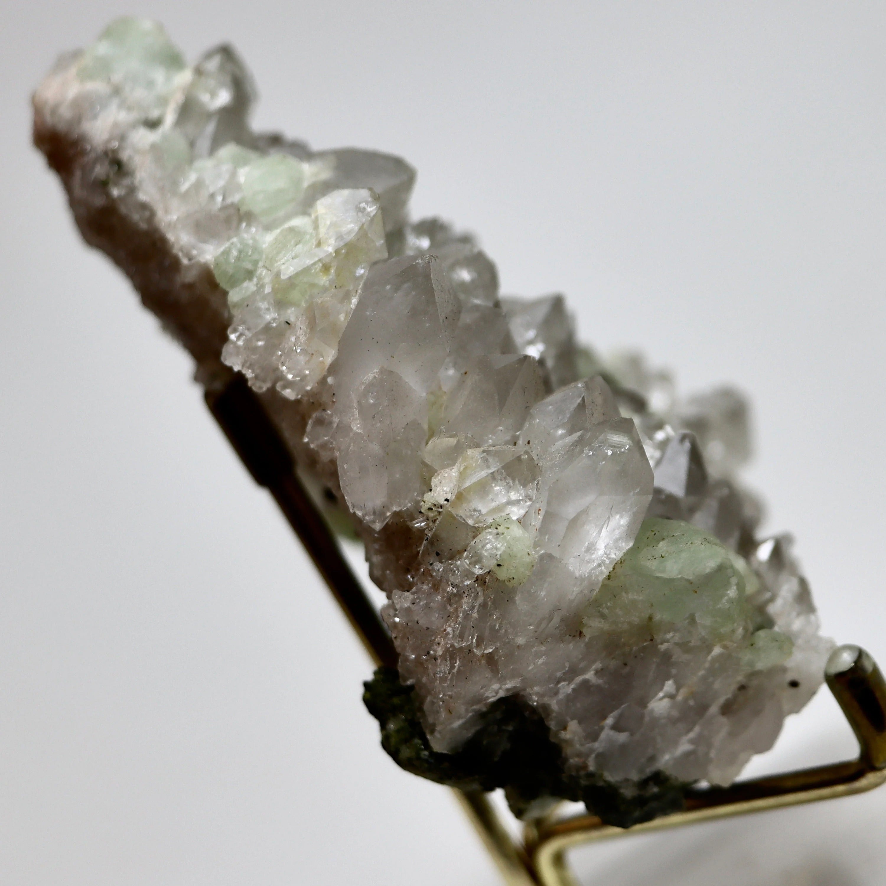 Prehnite on Quartz w/ Epidote