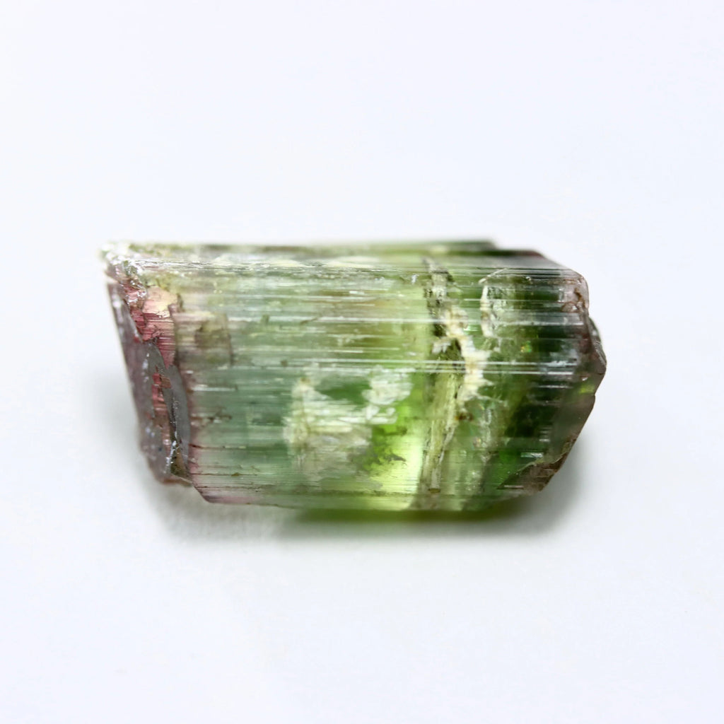 Catseye Watermelon Tourmaline Crystal | Green & Pink Tourmaline from Brazil