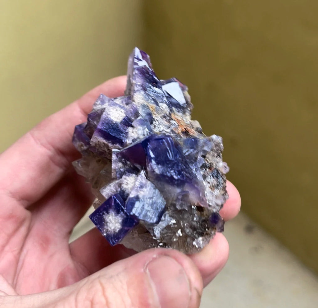 Color Changing Fluorite with Quartz | Rogerley Mine