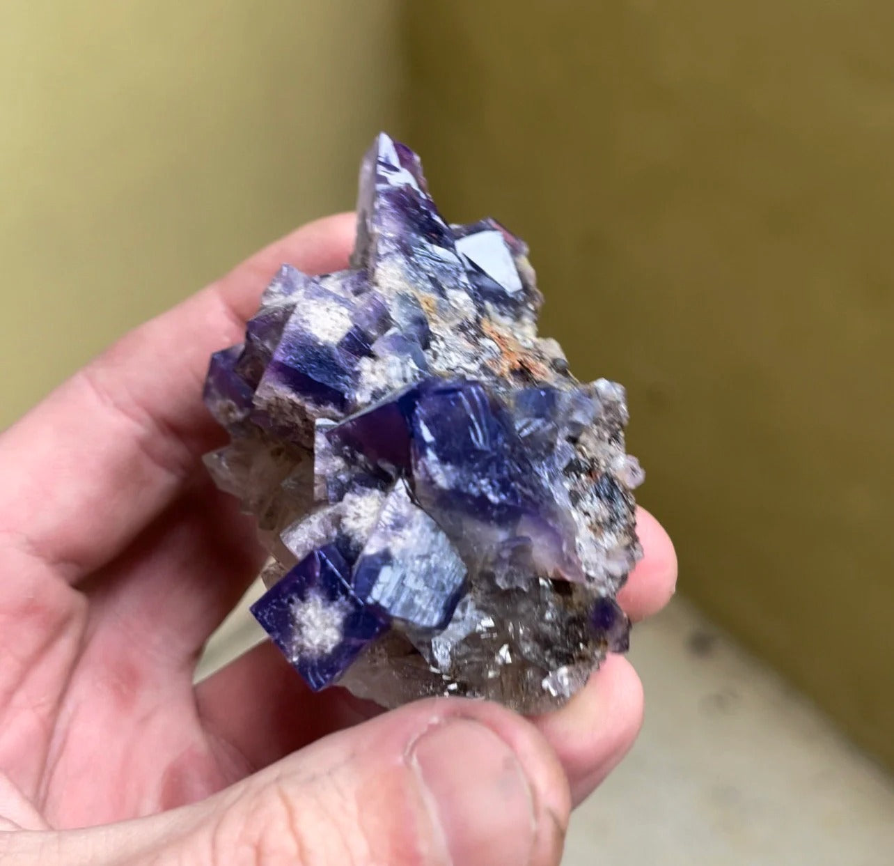 Color Changing Fluorite with Quartz | Rogerley Mine