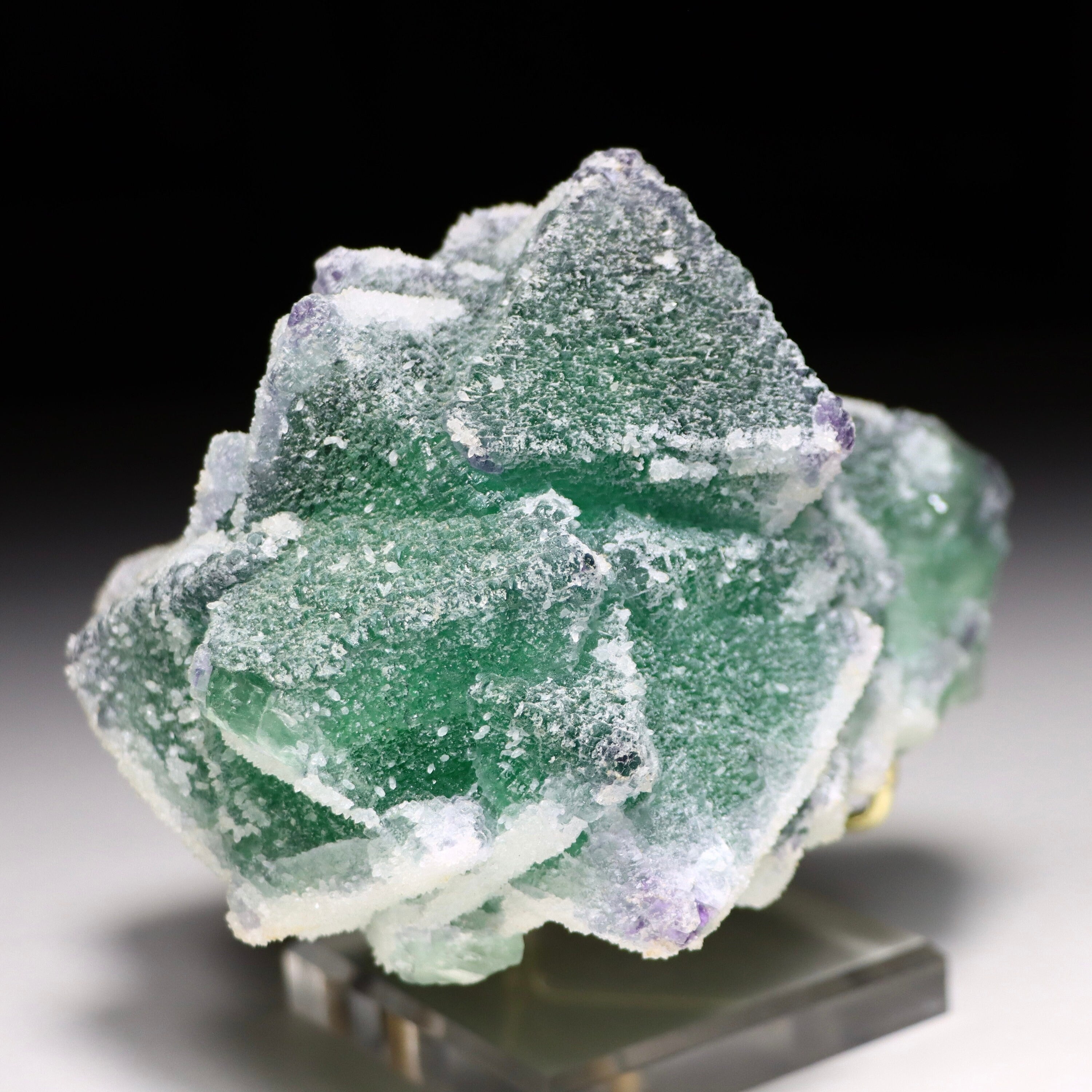 Octahedral Fluorite with Quartz | Natural Fluorite Crystal from Inner Mongolia, China