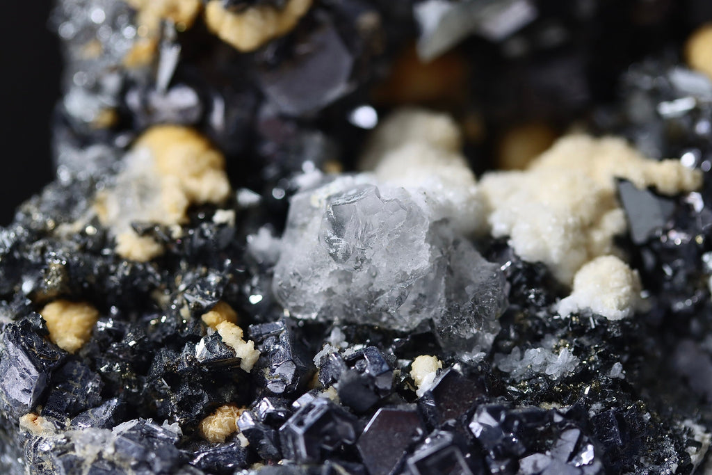 Clear Octahedral Fluorite with Tetrahedrite | Peru