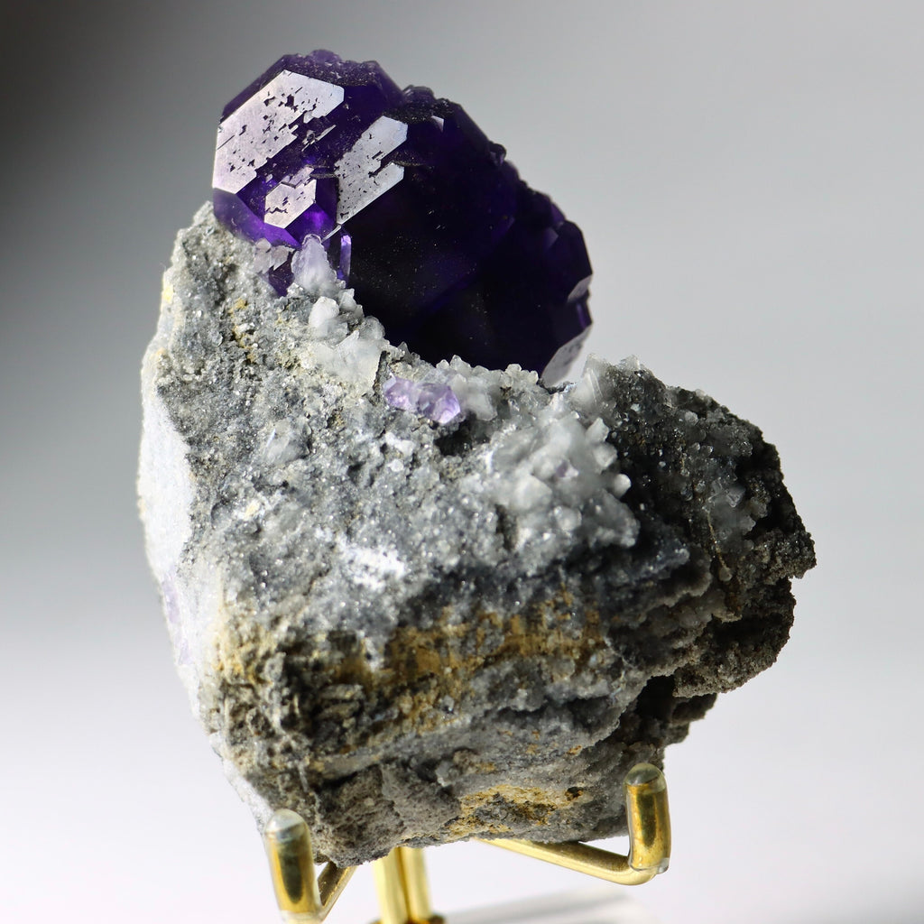 Purple “Tanzanite” Fluorite Crystal | Natural Cubic Fluorite from Xiayang Mine, Fujian, China