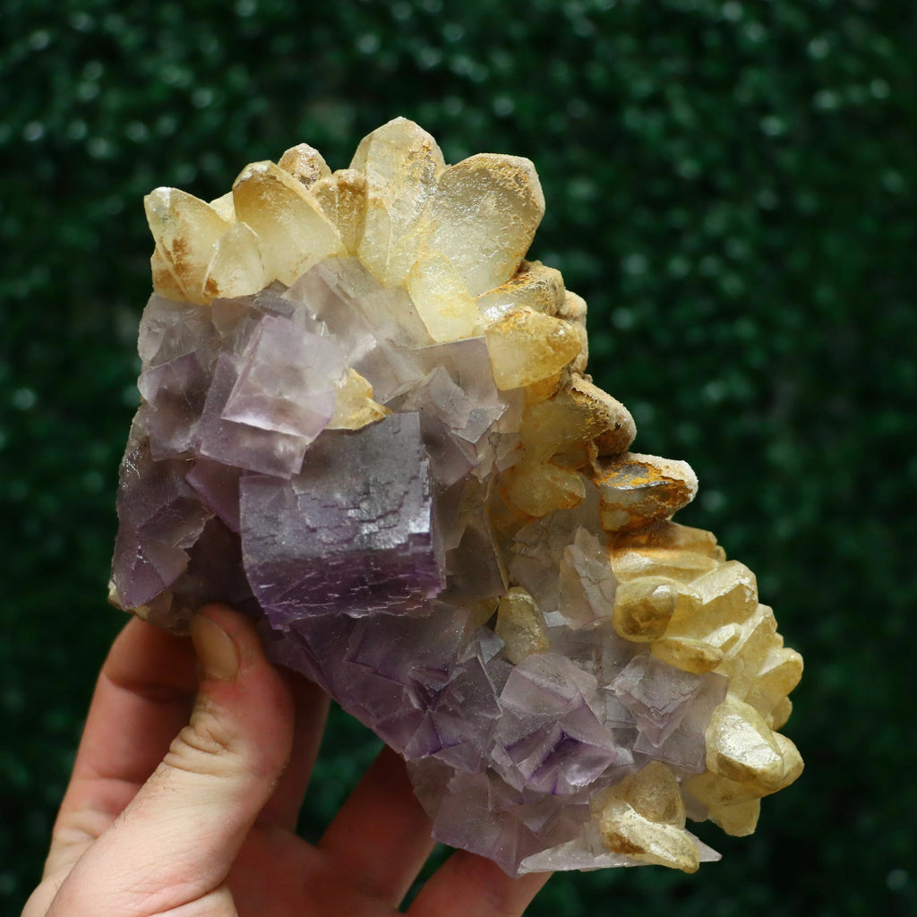 Calcite with Fluorite | Natural Fluorite Mineral Specimen