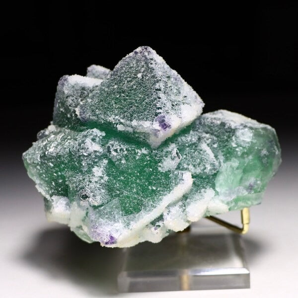 Octahedral Fluorite with Quartz | Natural Fluorite Crystal from Inner Mongolia, China