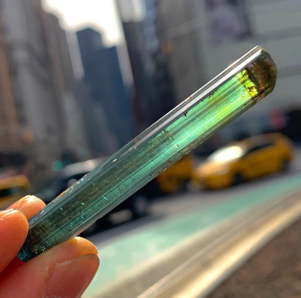 Facet-Grade Tourmaline Pencil Crystal | Natural Raw Tourmaline from Minas Gerais, Brazil