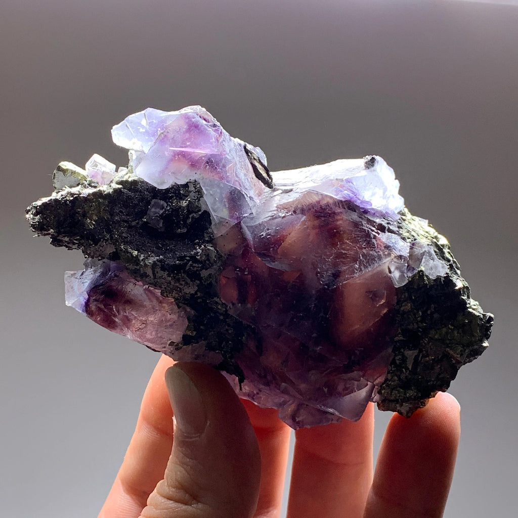 Phantom Fluorite with Pyrite | Inner Mongolia
