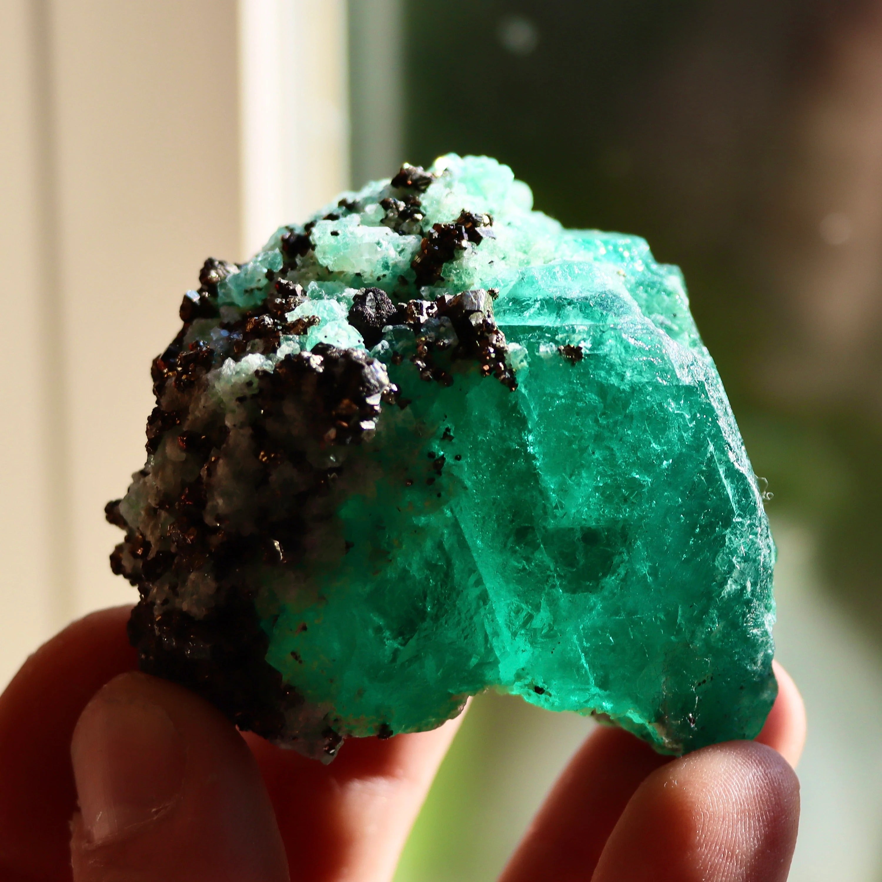 Fluorite with Pyrite, Quartz & Bournonite | Natural Peruvian Fluorite Mineral Specimen from Cerro de Pasco