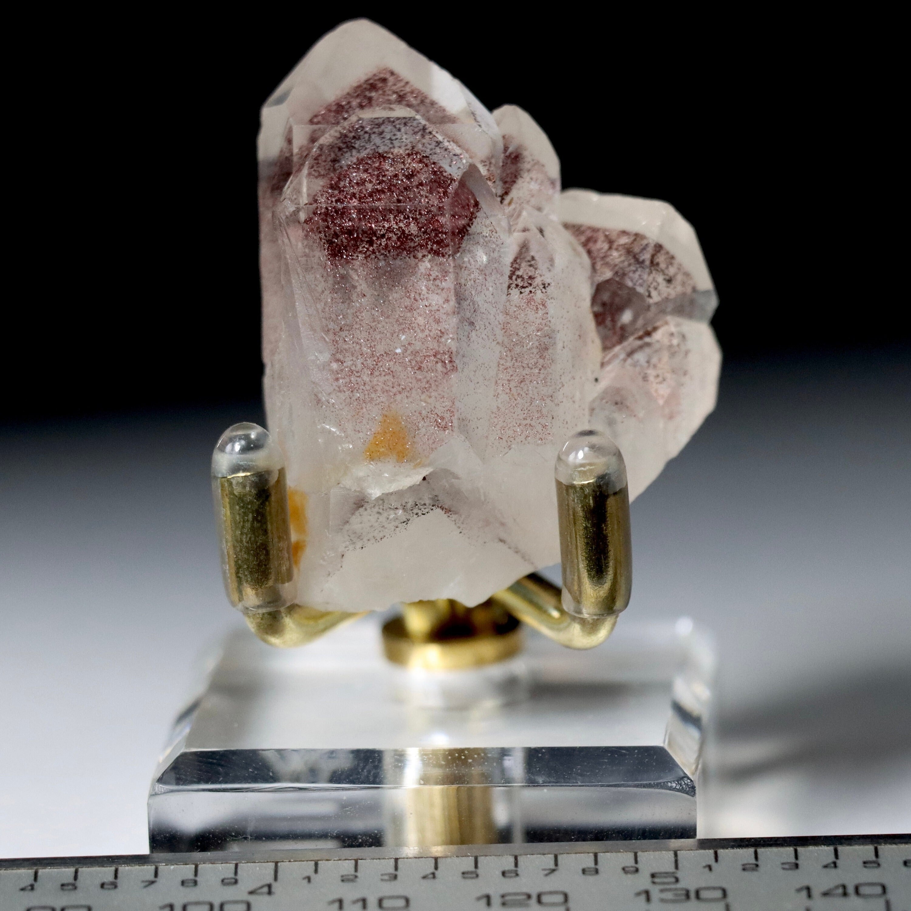 Hematite Phantom Quartz Crystal