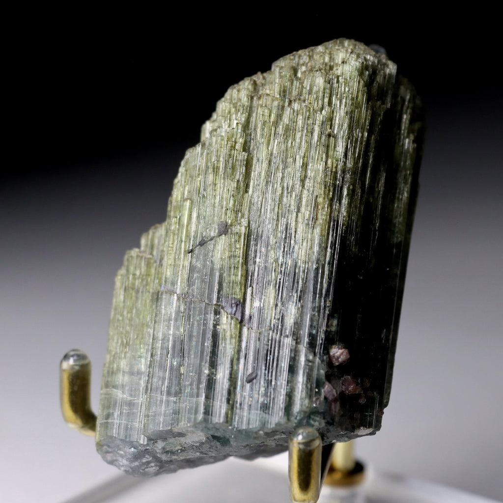 Green Cat’s Eye Tourmaline with Lepidolite | Natural Tourmaline Specimen
