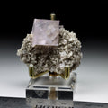 Elmwood Fluorite with Barite on Matrix