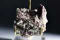 Axinite with Epidote and Adularia