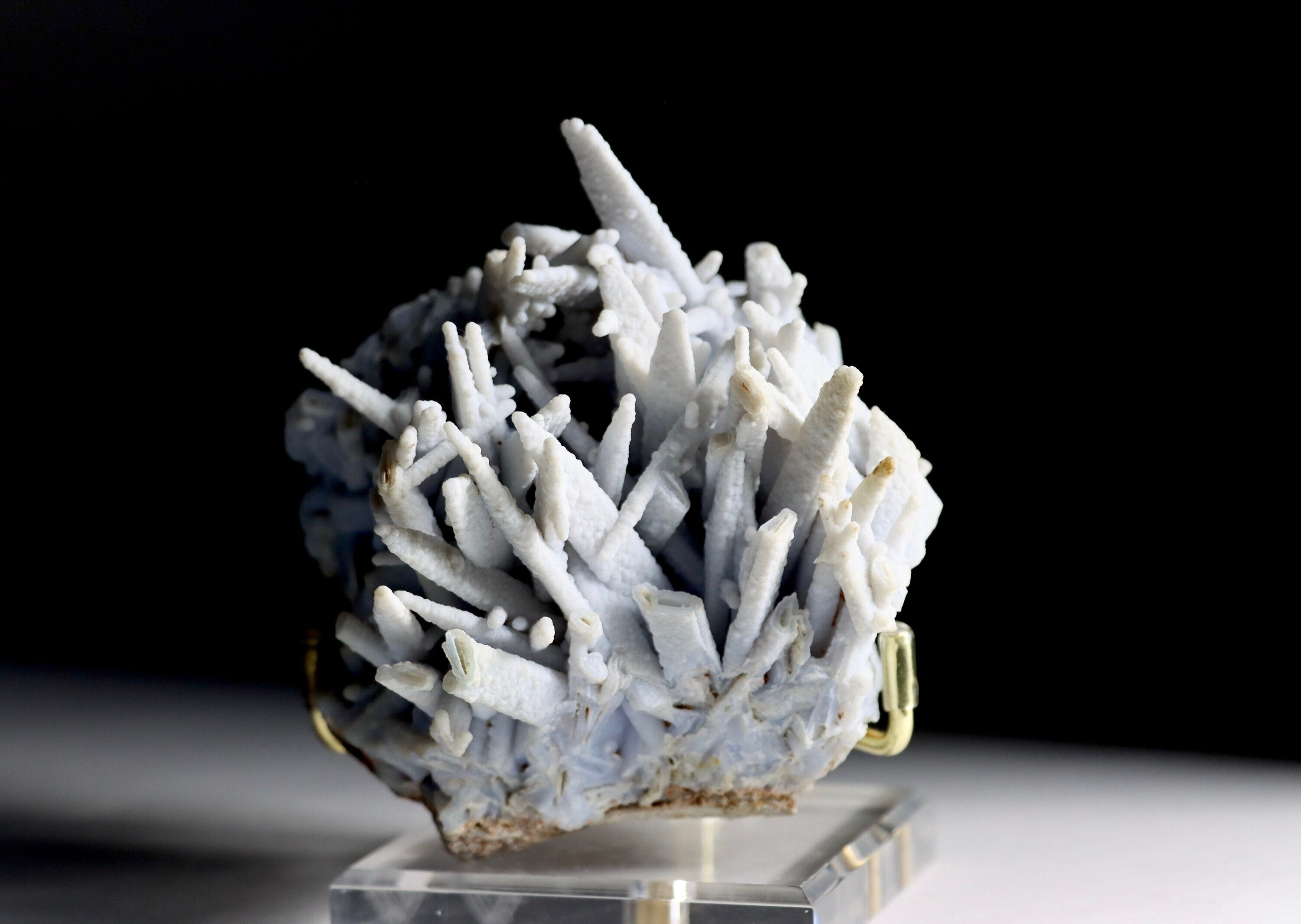 Blue Chalcedony after Anhydrite | Rare Pseudomorph Mineral Specimen from Rumipata, Peru