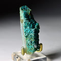 Chrysocolla on Quartz with Malachite | Natural Mineral Specimen