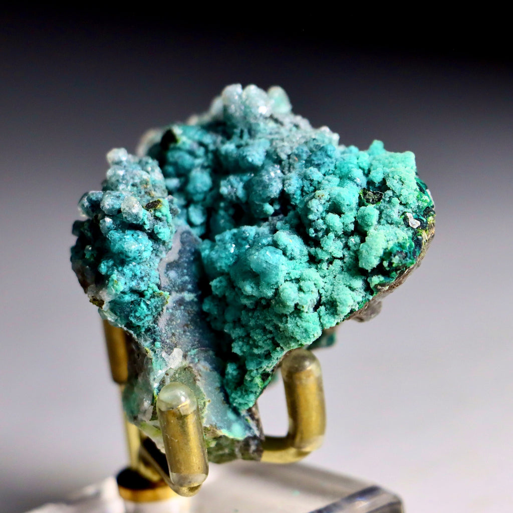 Chrysocolla on Quartz with Malachite