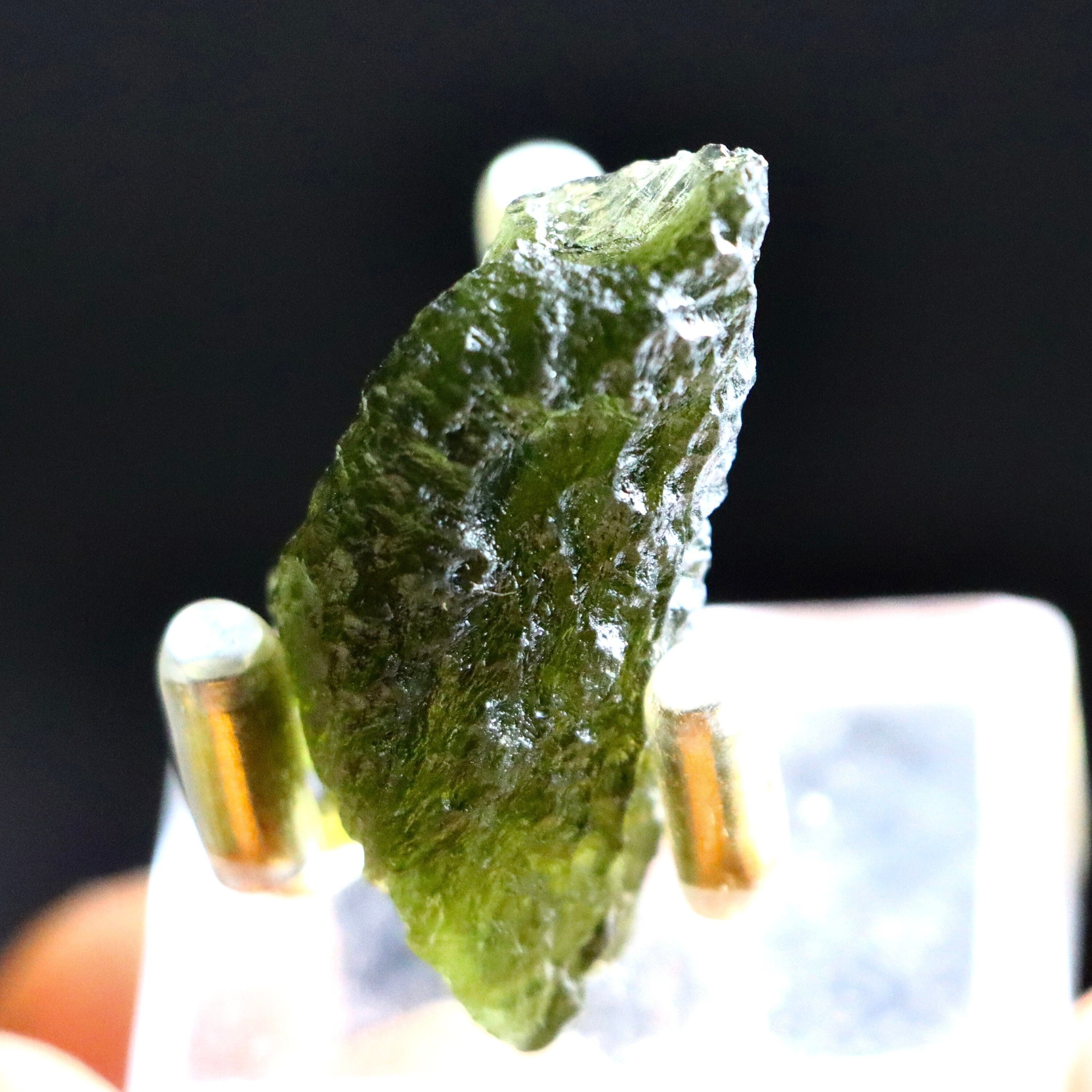 High Grade Moldavite | Czech Moldavite Genuine Moldavite Crystal Rough Moldavite Raw Moldavite Rare Mineral Specimen