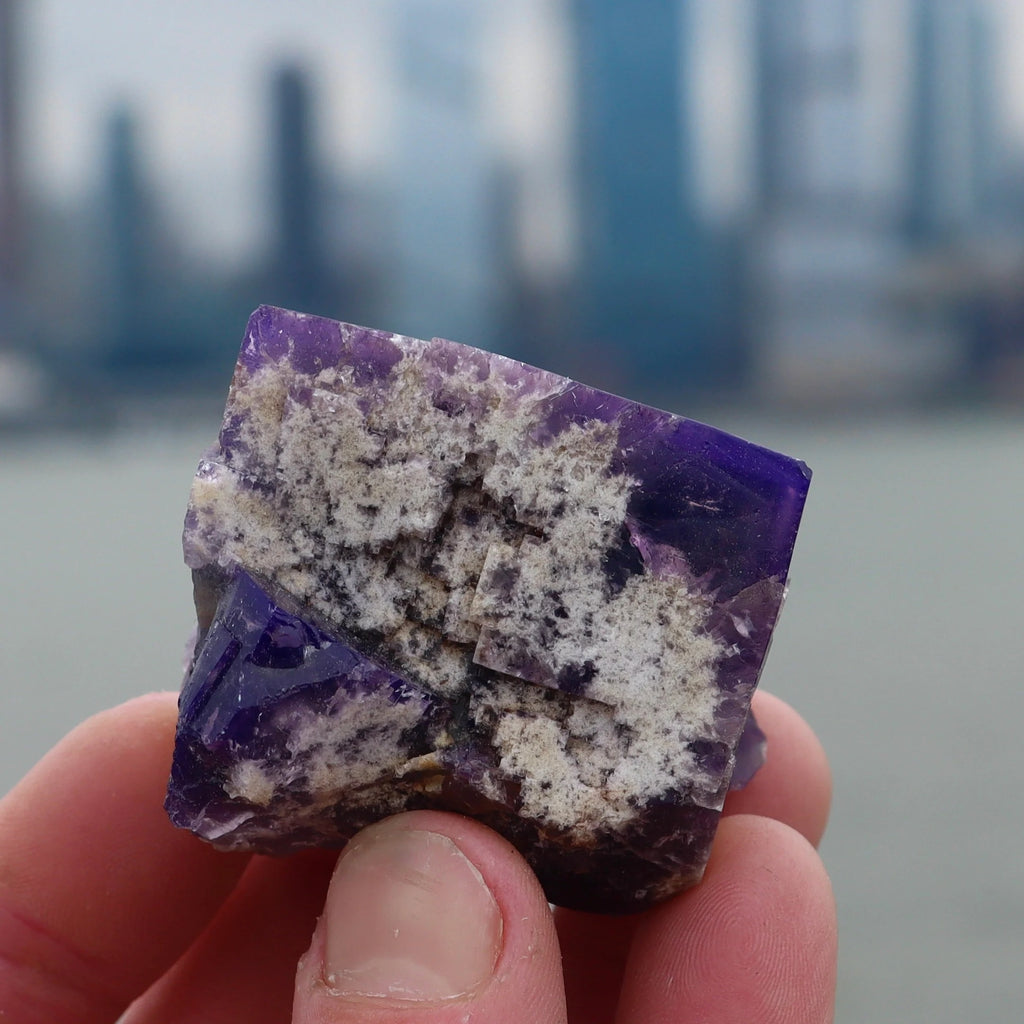 Color Changing Fluorite with Quartz | Rogerley Mine