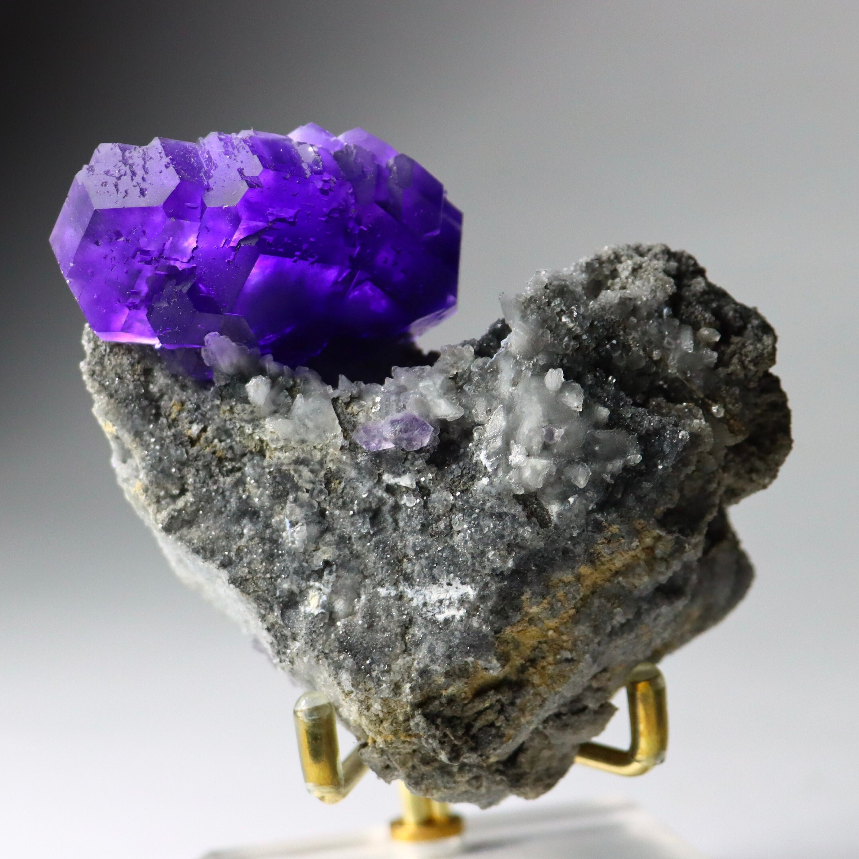 Purple “Tanzanite” Fluorite Crystal | Natural Cubic Fluorite from Xiayang Mine, Fujian, China