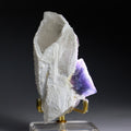 Octahedral Fluorite on Quartz