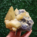 Calcite with Fluorite | Natural Fluorite Crystal Fluorite Gemstone Raw Fluorite Mineral Specimen