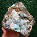 Druzy Quartz & Calcite on Chrysocolla and Malachite | Fine Mineral Specimen from Lily Mine, Peru