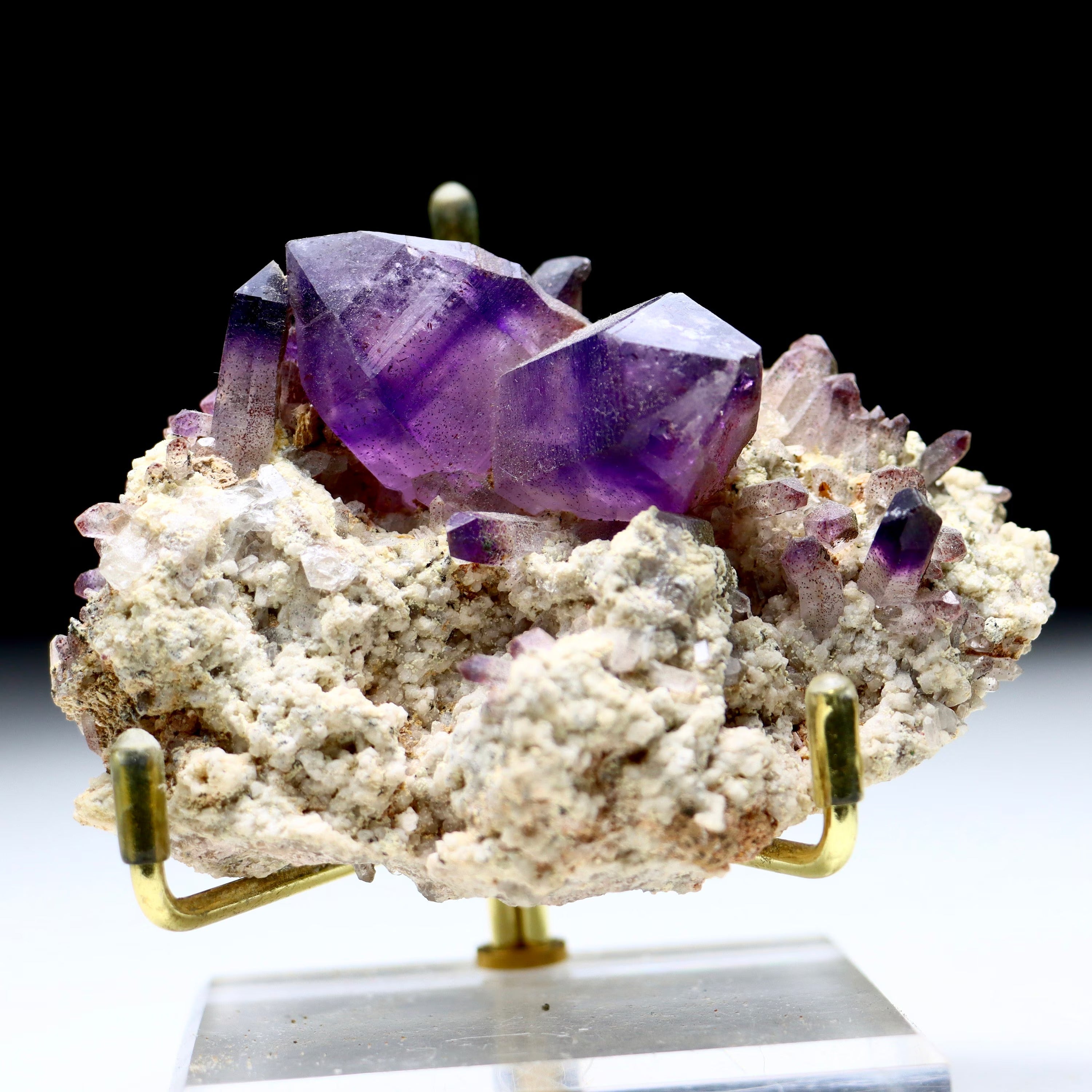 Phantom Brandberg Amethyst on Matrix | Natural Quartz Specimen