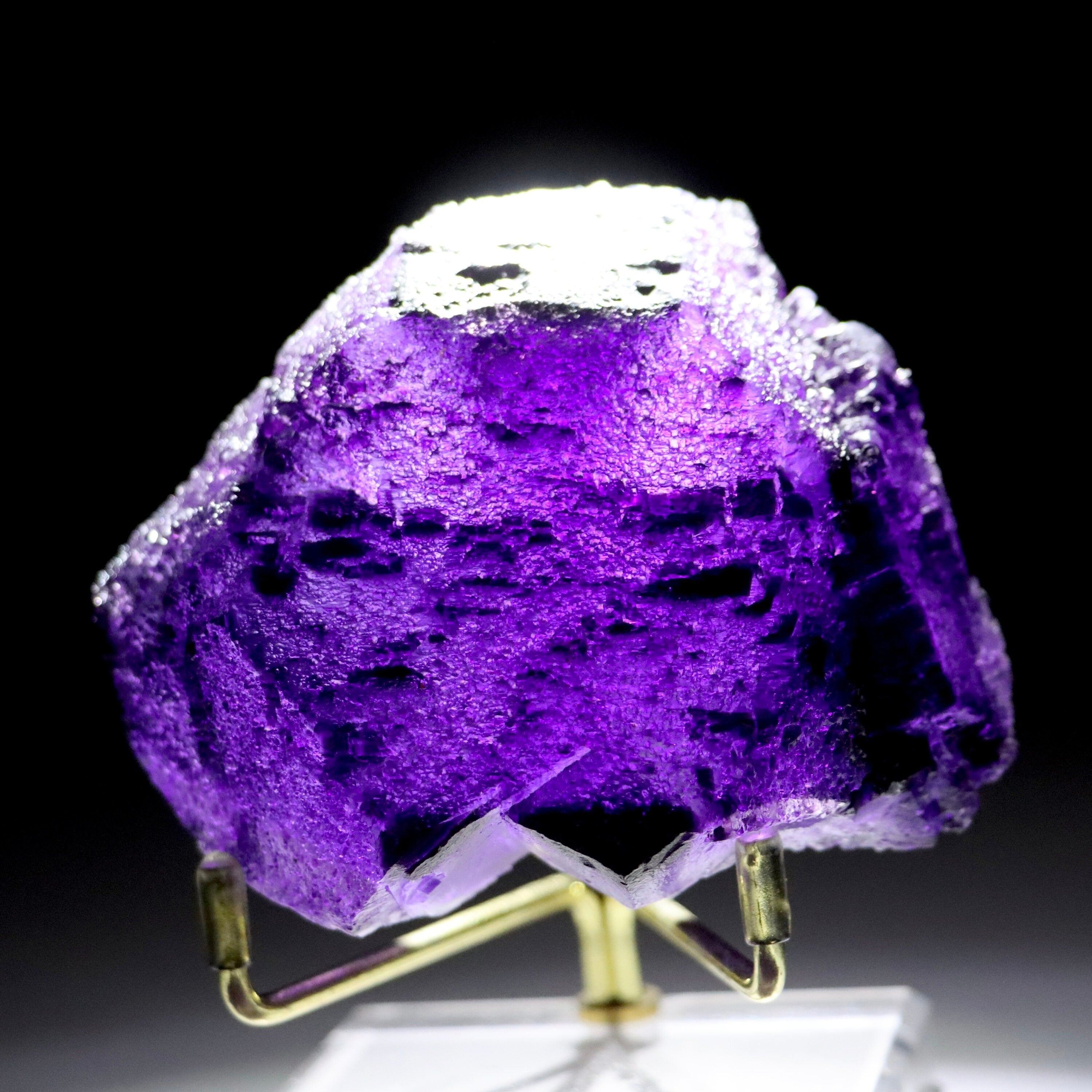 Italian Etched Octahedral Fluorite | Natural Fluorite Crystal from Camissinone Mine, Lombardy, Italy