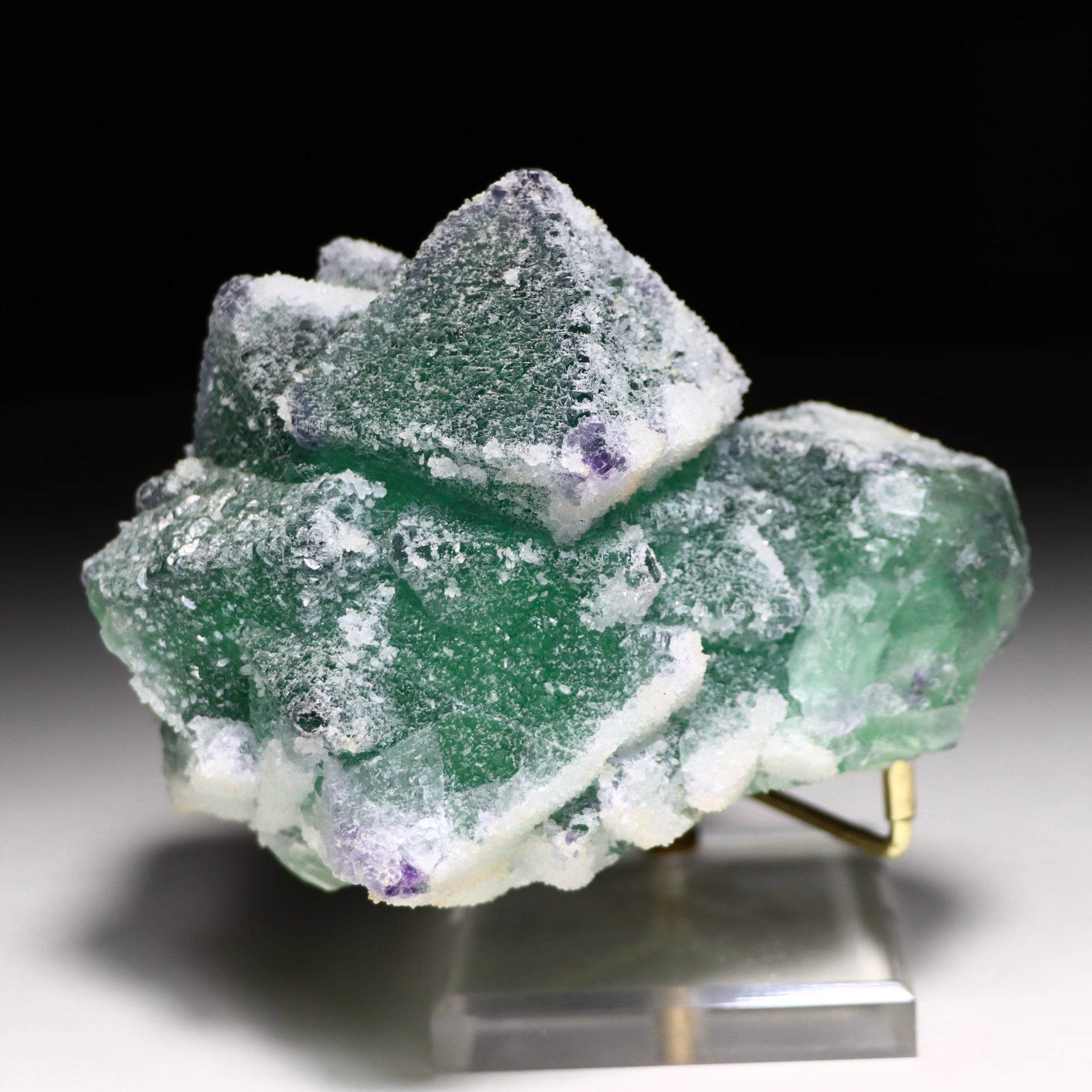 Octahedral Fluorite with Quartz | Natural Fluorite Crystal from Inner Mongolia, China
