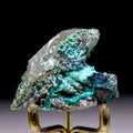 Chrysocolla on Quartz with Malachite