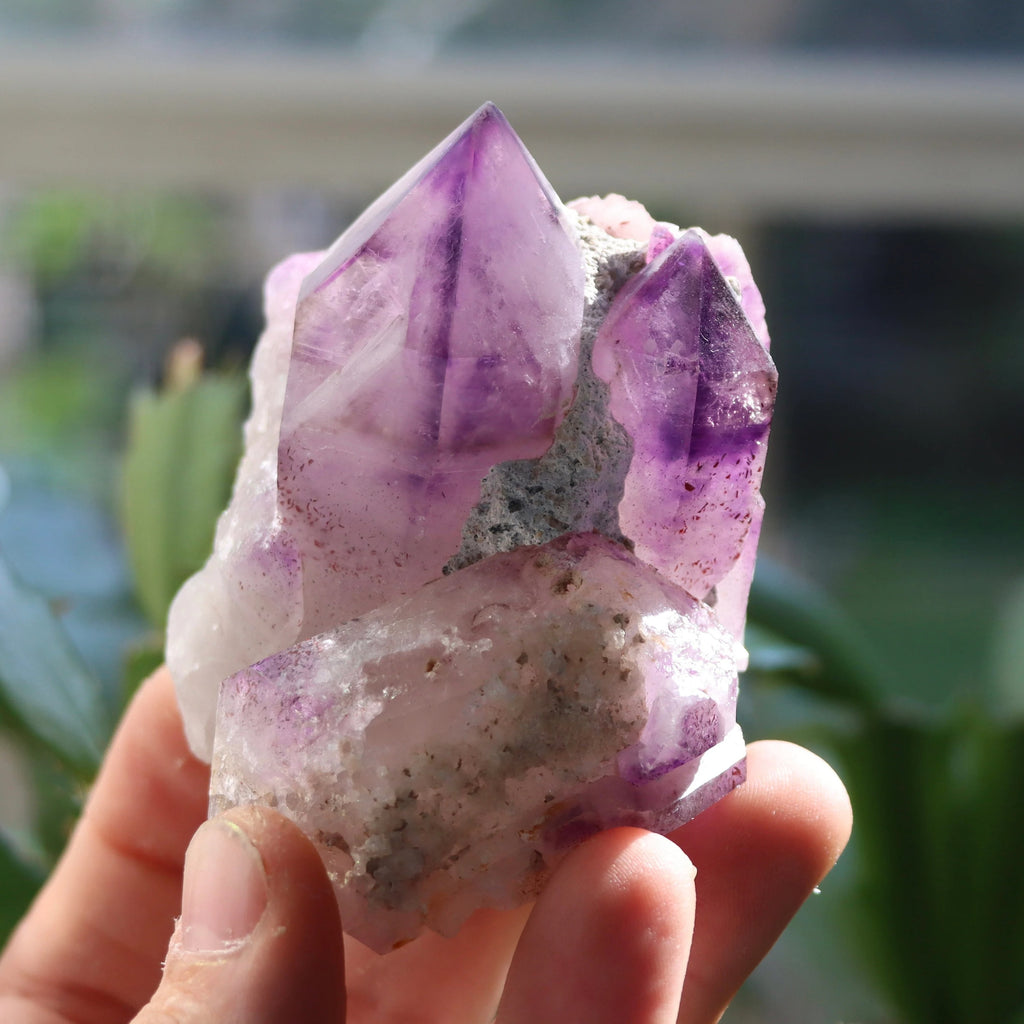 Phantom Brandberg Amethyst on Matrix | Namibia