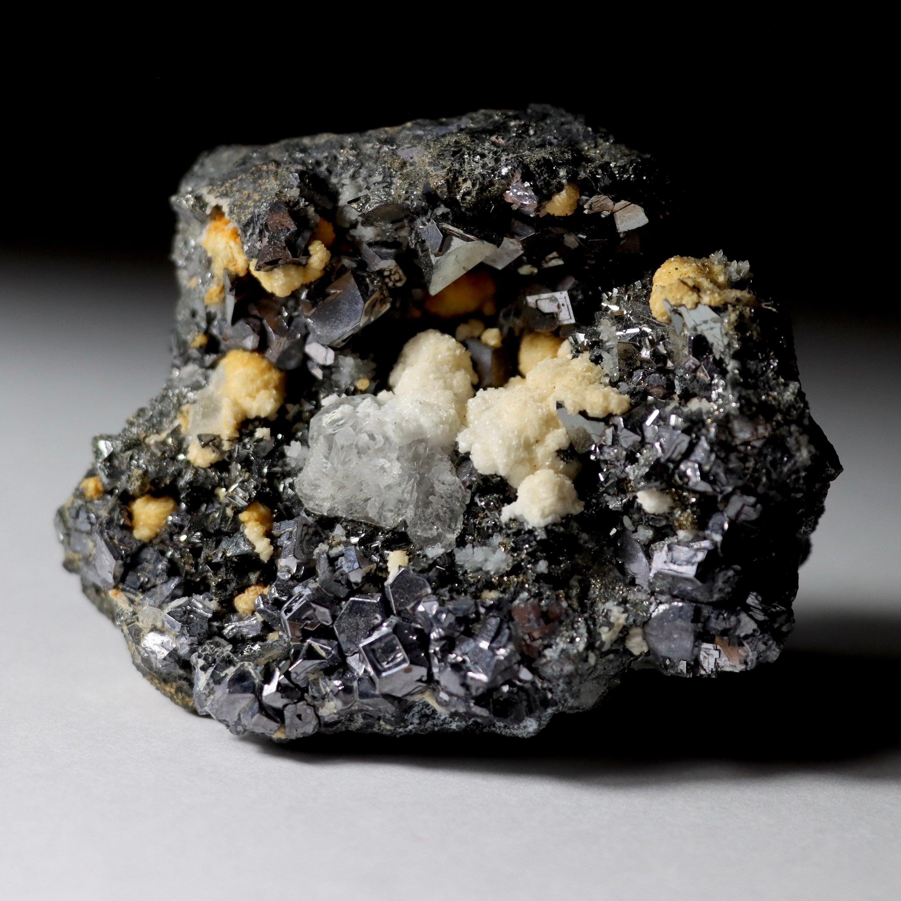 Clear Octahedral Fluorite with Tetrahedrite | Peru