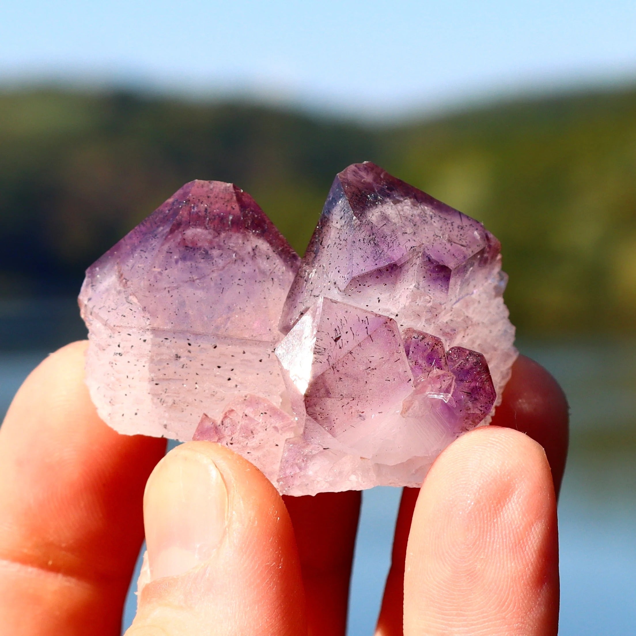 Large Japan Law Twin Amethyst | Natural Amethyst Crystal from Marovaolavo Mine, Madagascar