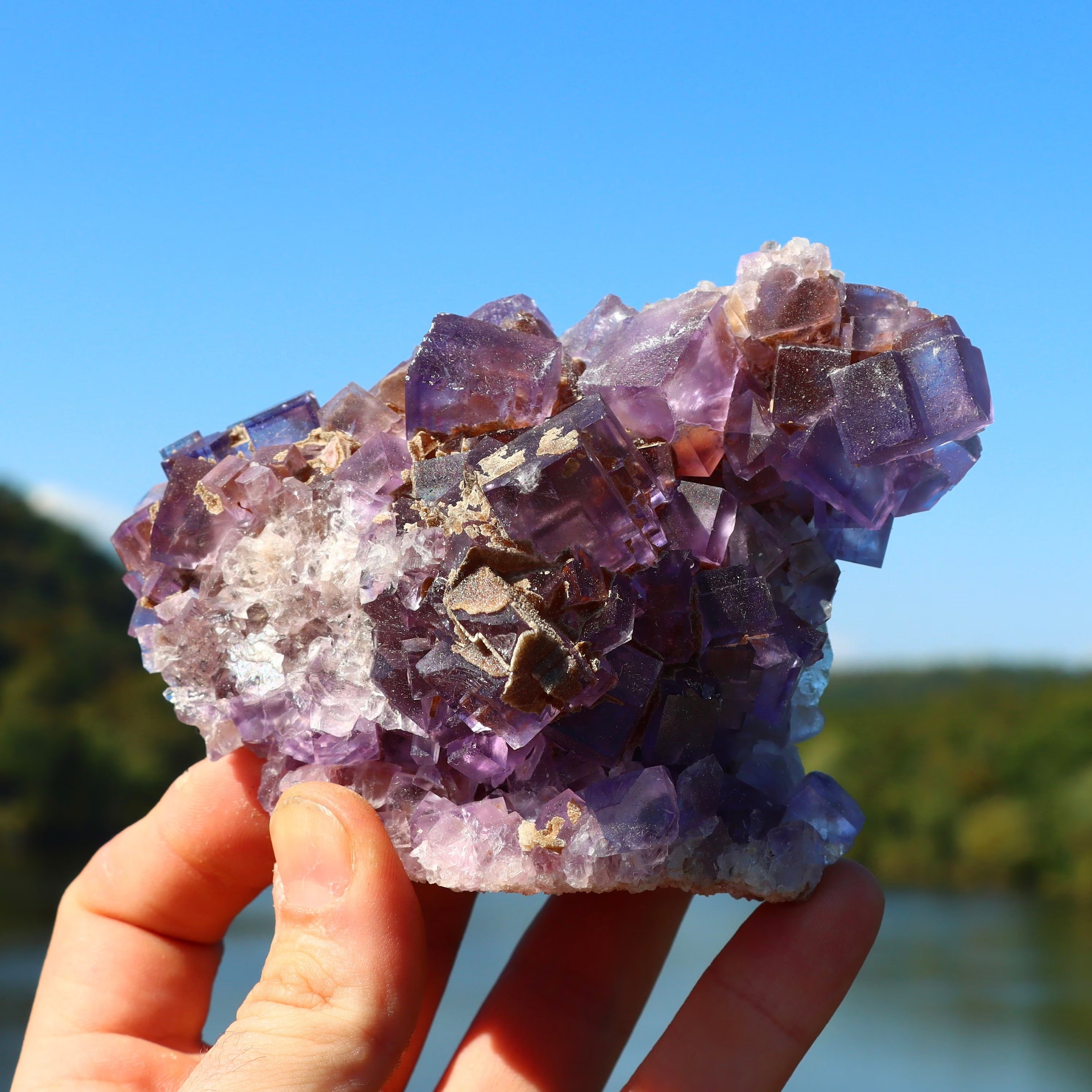 Purple Illinois Fluorite Cube