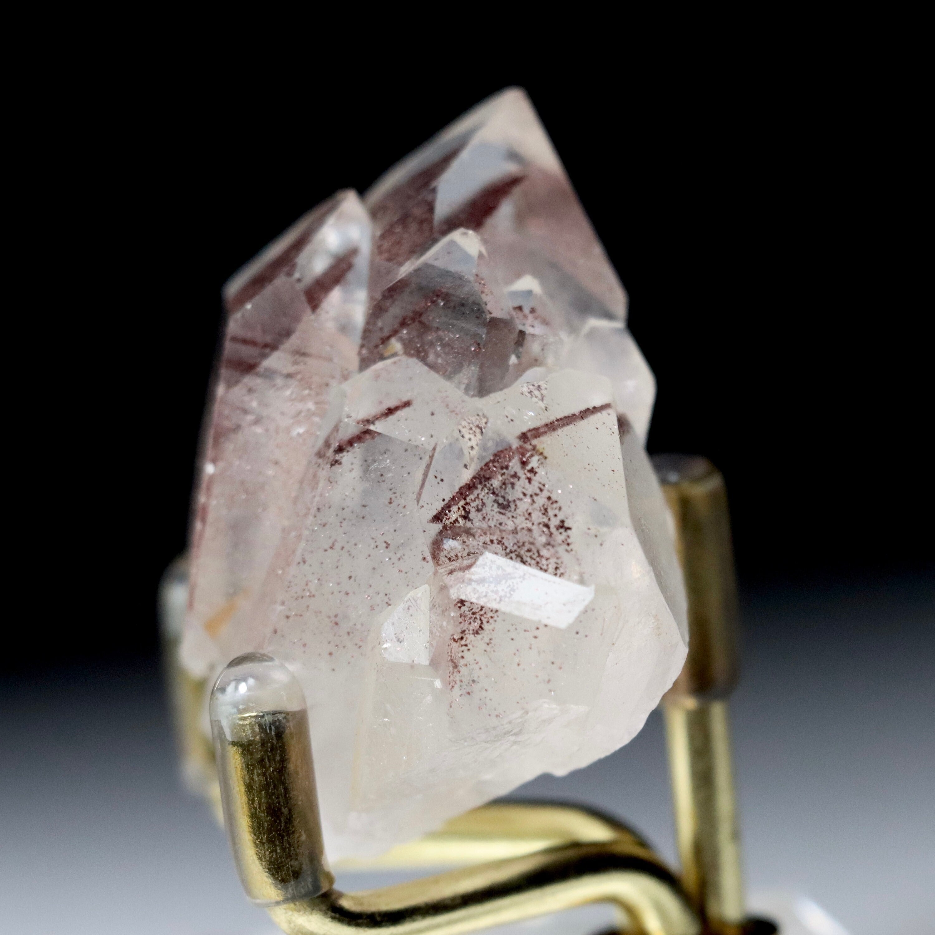 Hematite Phantom Quartz Crystal