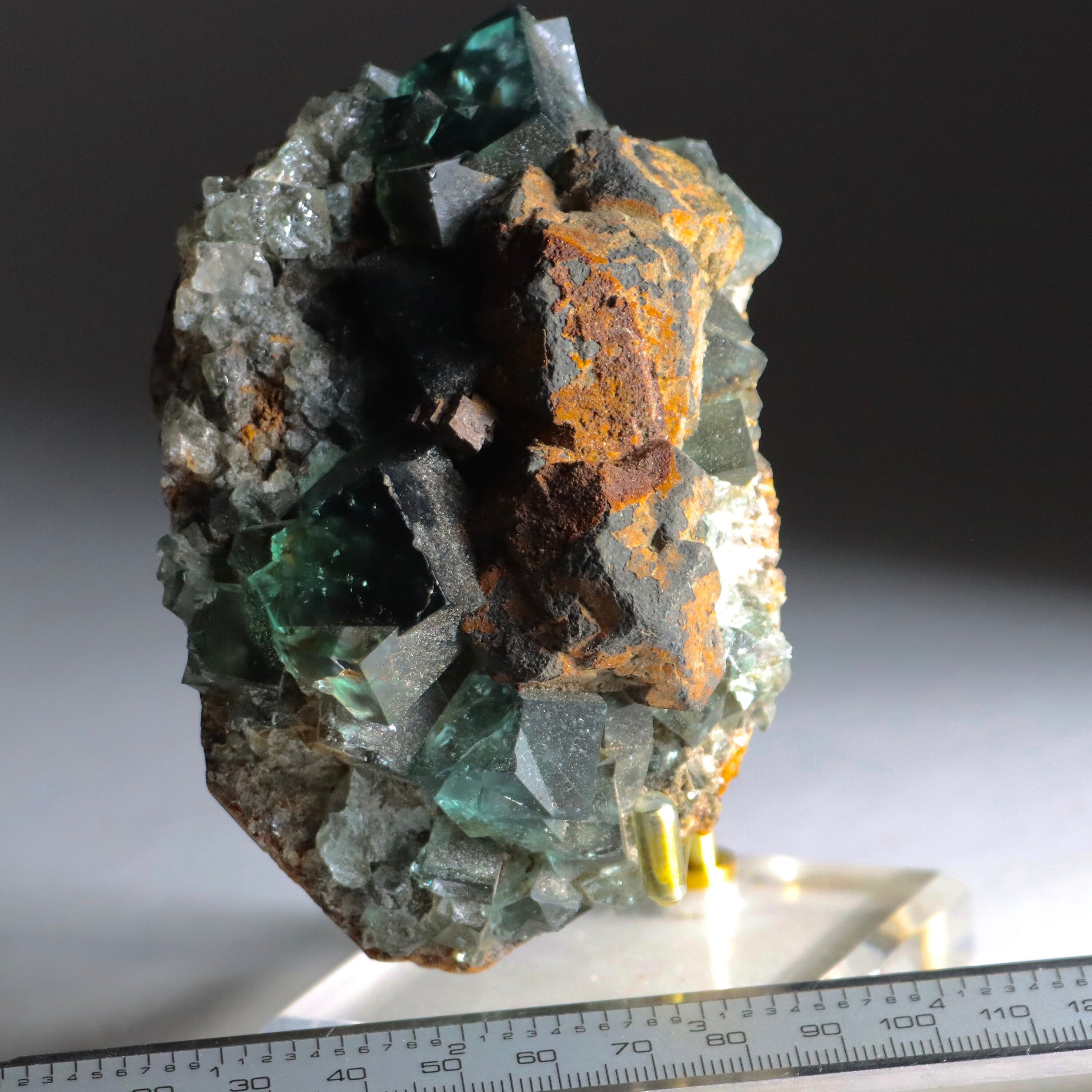 Color Changing Fluorite with Galena