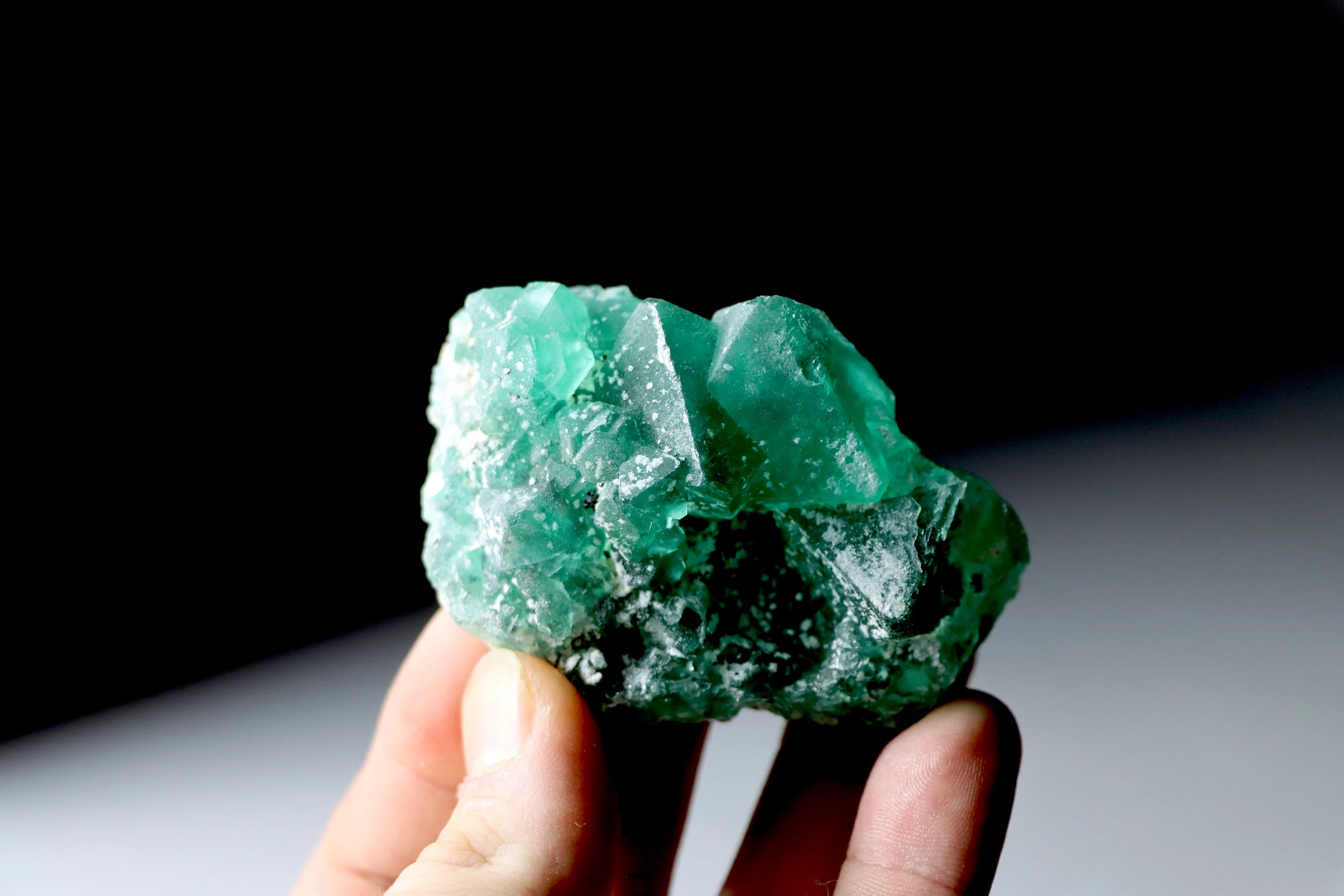 Rare Green Octahedral Fluorite | Natural Fluorite Crystal from Cerro de Pasco, Peru