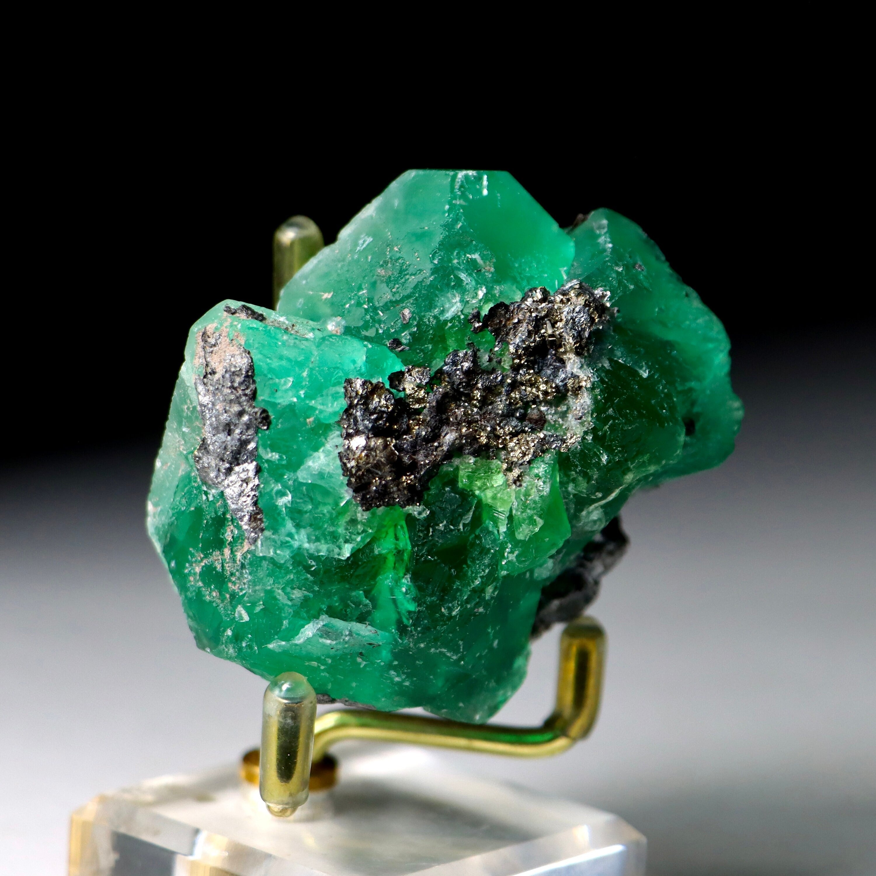 Rare Green Octahedral Fluorite Crystal | Natural Fluorite Specimen from Cerro de Pasco, Peru
