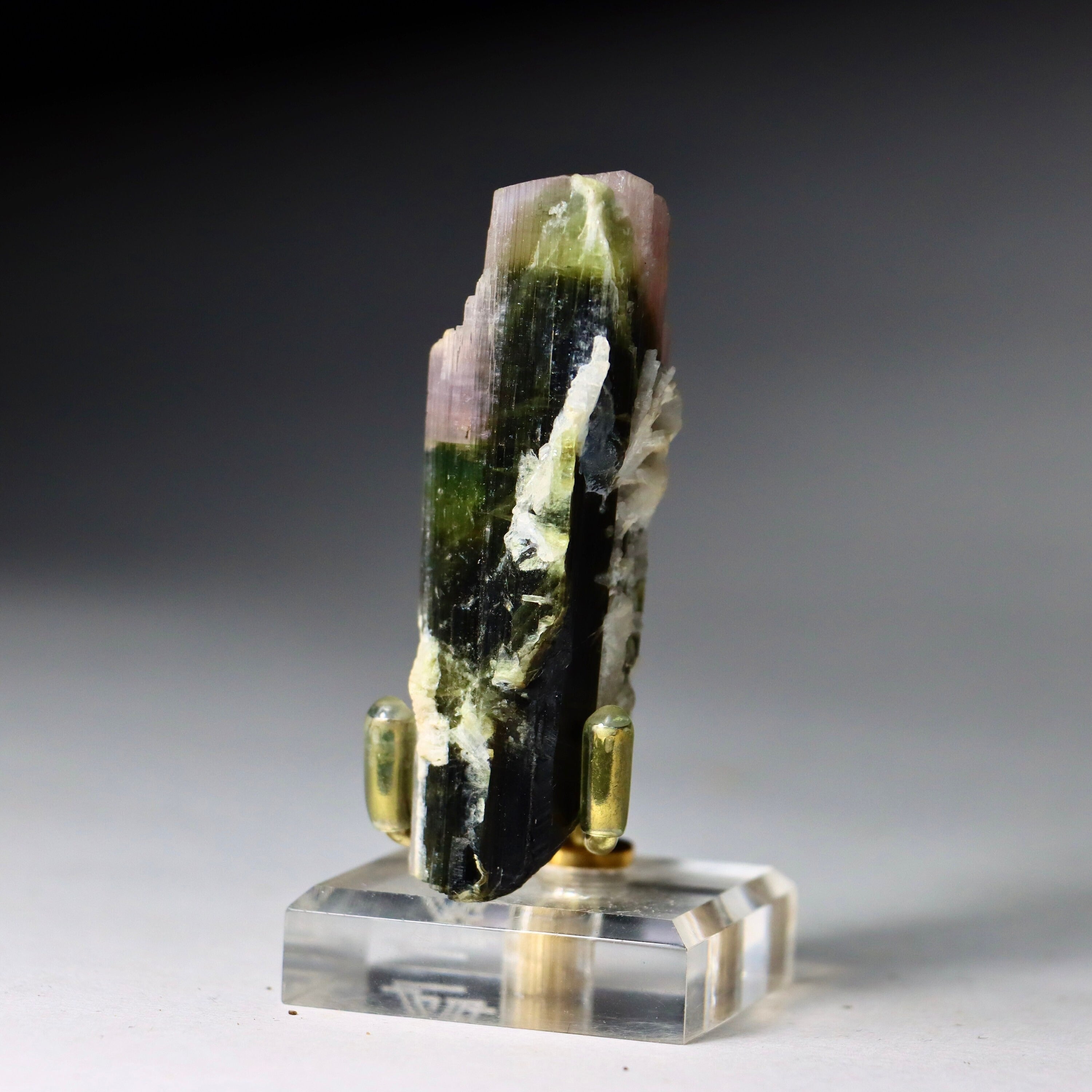 Bicolor Tourmaline with Feldspar | Natural Tourmaline Specimen