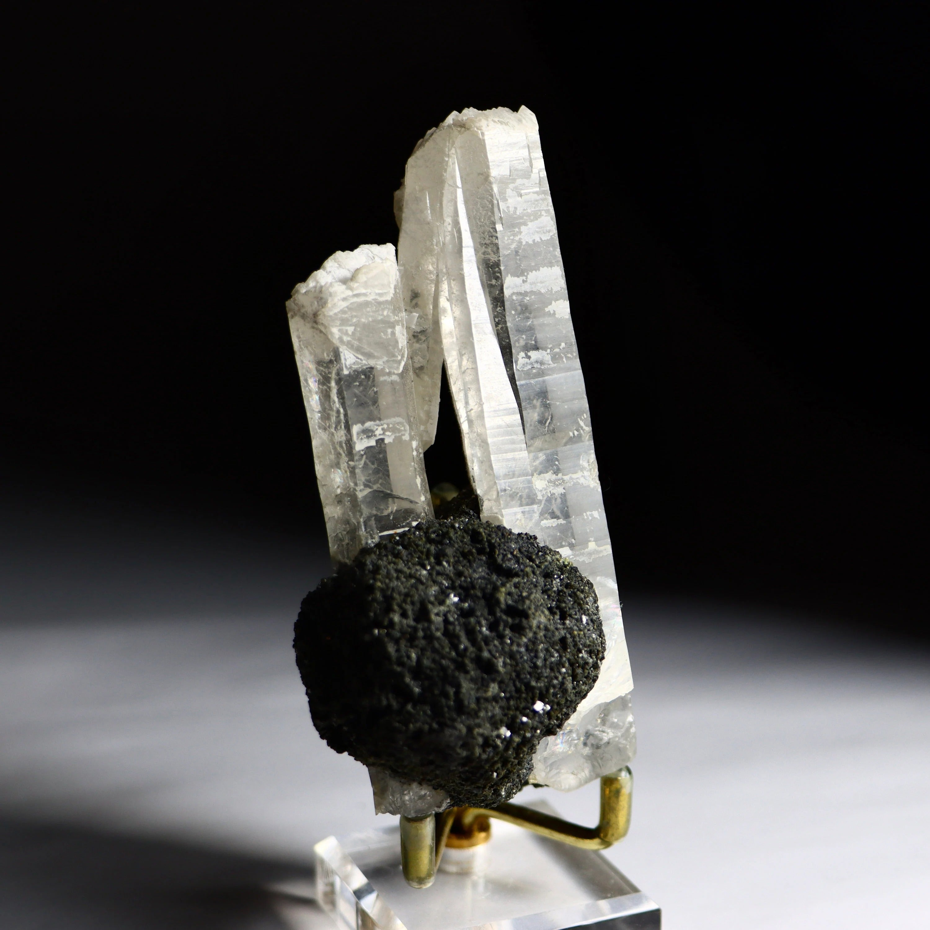 Quartz with Hematite Rosettes | Natural Quartz Crystal