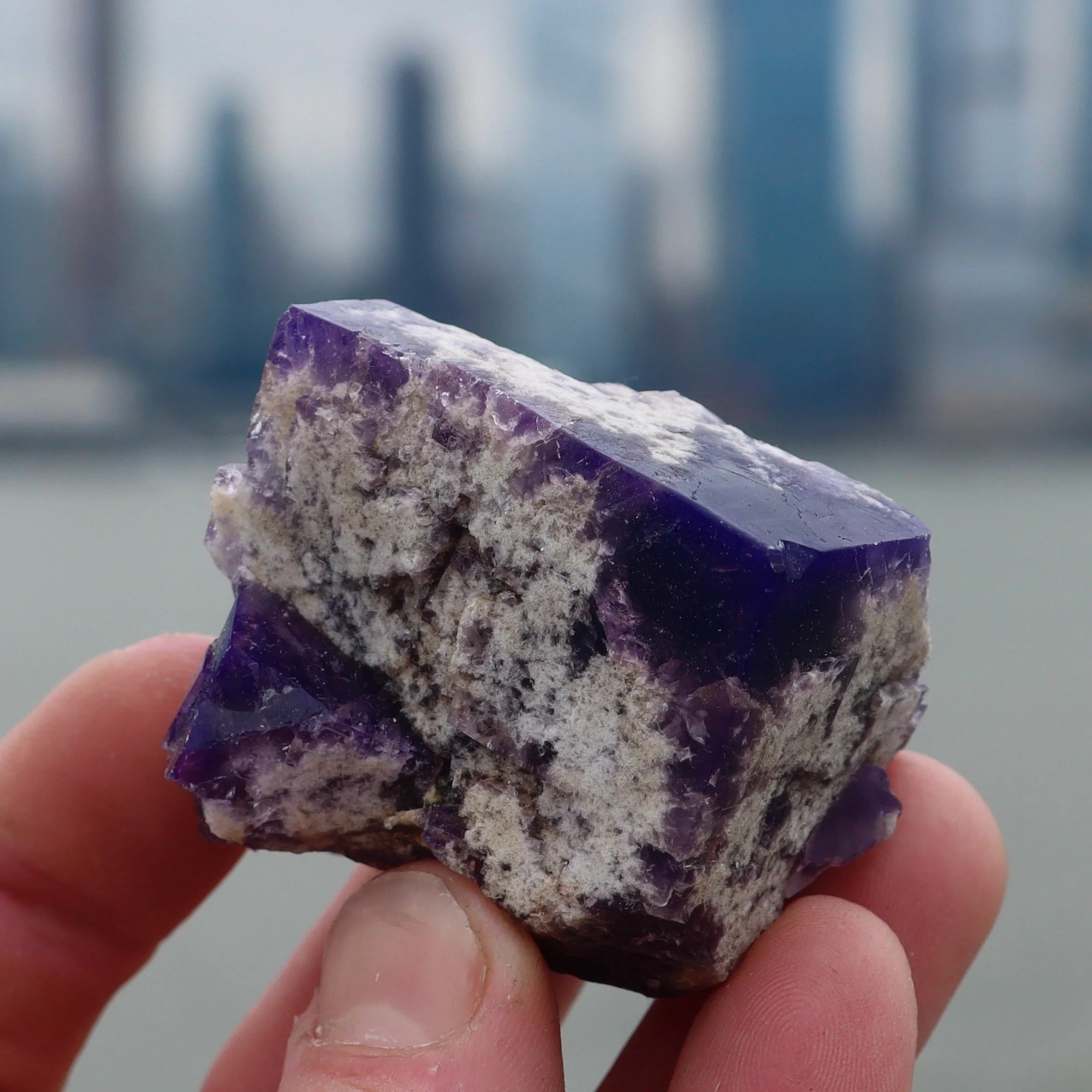 Color Changing Fluorite with Quartz | Rogerley Mine