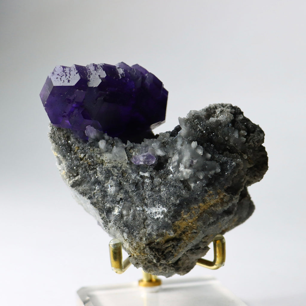 Purple “Tanzanite” Fluorite Crystal | Natural Cubic Fluorite from Xiayang Mine, Fujian, China