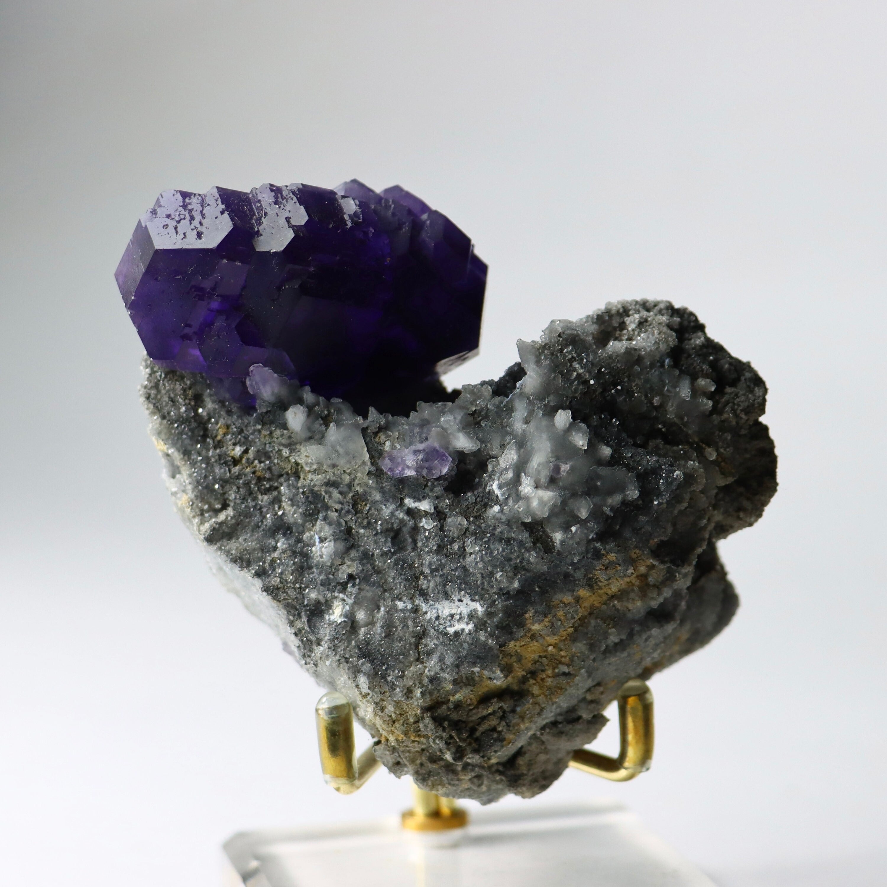 Purple “Tanzanite” Fluorite Crystal | Natural Cubic Fluorite from Xiayang Mine, Fujian, China