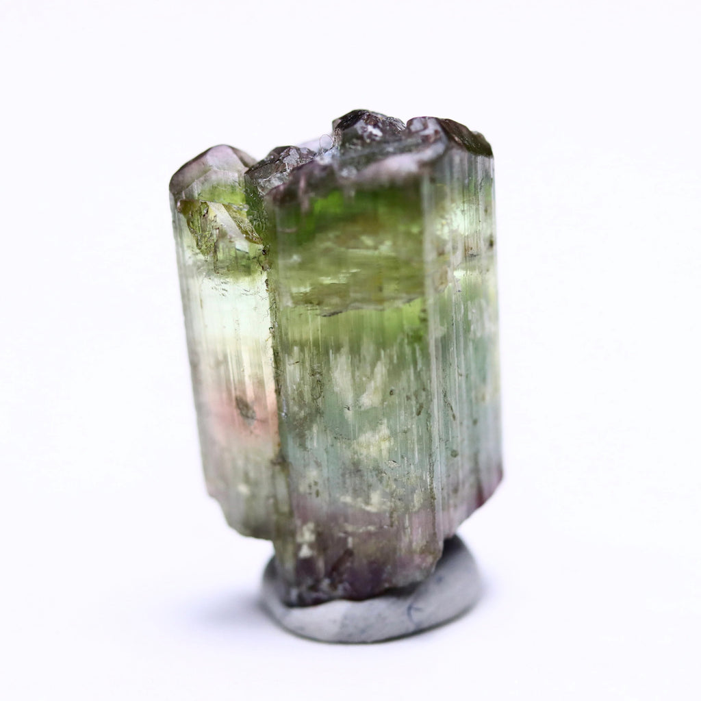 Catseye Watermelon Tourmaline Crystal | Green & Pink Tourmaline from Brazil