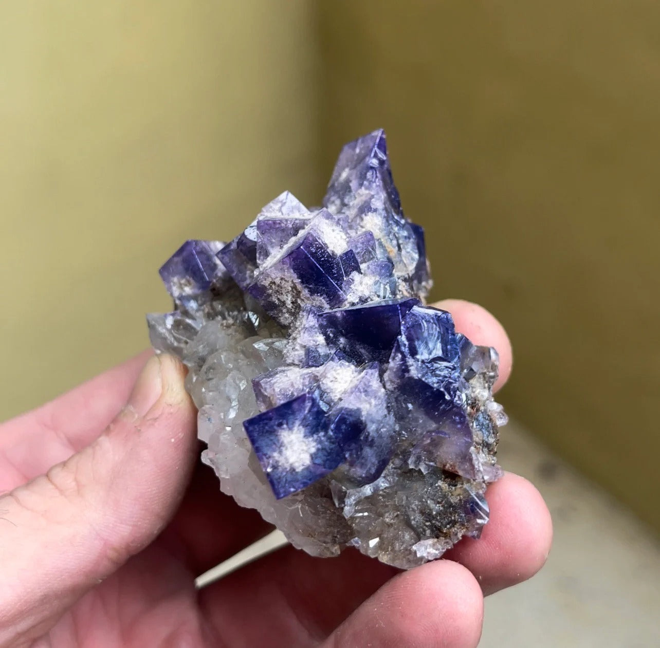 Color Changing Fluorite with Quartz | Rogerley Mine