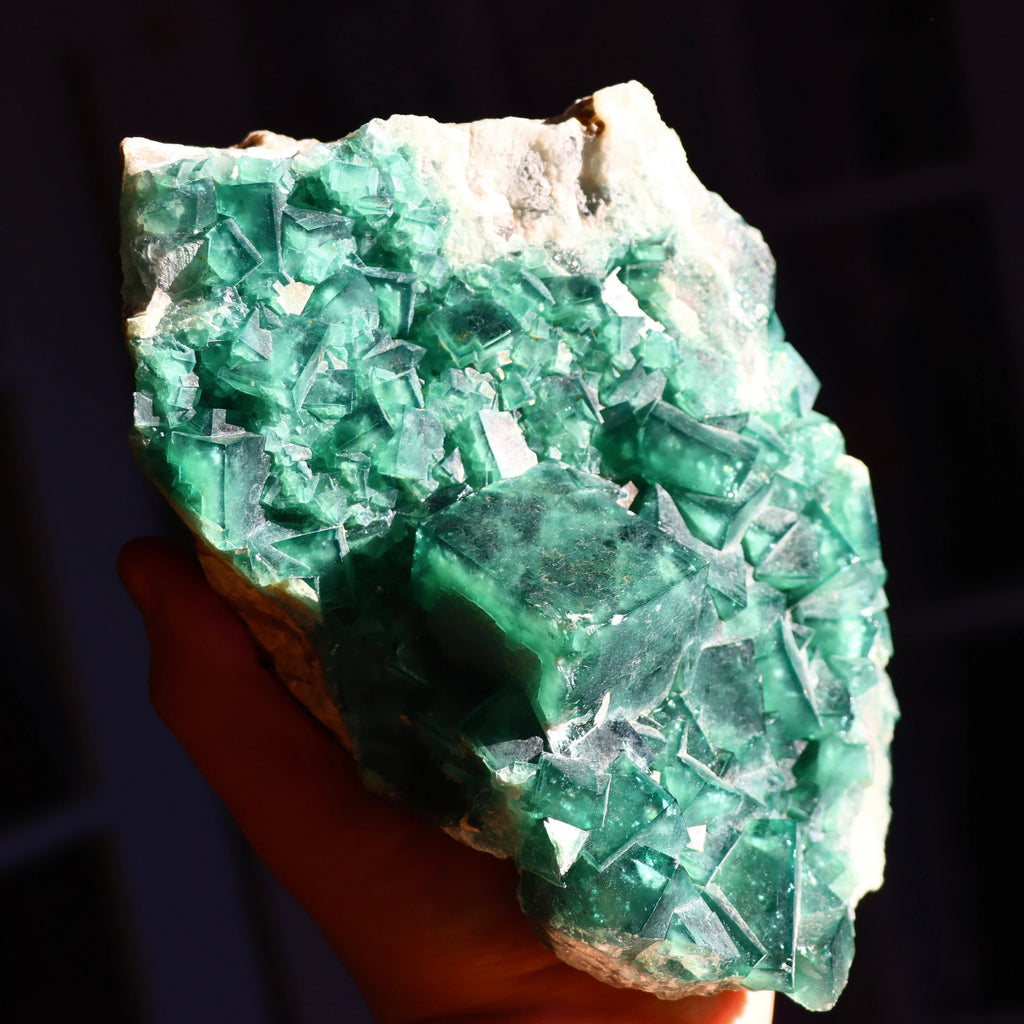 Double Sided Green Fluorite | Natural Fluorite Crystal